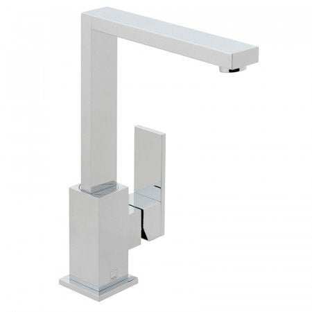 Vado Notion Mono Sink chrome single lever deck mounted basin mixer tap with modern square design