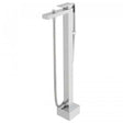 Vado Notion Bath Shower Mixer floor-mounted single lever chrome with shower kit