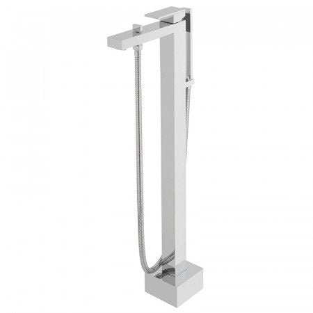 Vado Notion Bath Shower Mixer floor-mounted single lever chrome with shower kit