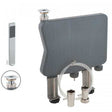 Vado Notion Capsule single function shower handset with chrome plated brass hose and concealed box for water ingress protection