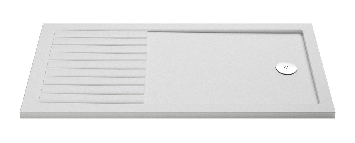 Nuie Slip Resistant Rectangular Walk - In Shower Tray 1700 x 800mm - White - NSR1780 - TAP 'N' SHOWER