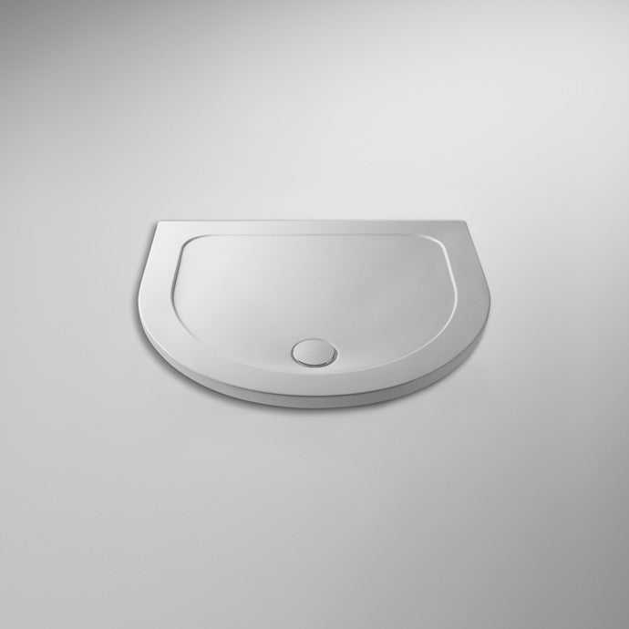 Nuie Shower Trays White Contemporary D Shape Tray 1050mm - NTP095