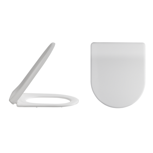 Nuie White Contemporary Luxury Soft Close Toilet Seat - NTS004