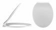 Nuie White Contemporary Soft Close Toilet Seat - NTS010