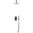 Scudo Core Round Concealed Shower Set with Handset and Fixed Head - Gunmetal - NU-036