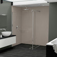 Nuance Postformed Polyurethane Frost Wall Panel 2420mm High X 1200mm Wide - Glaze - White - 813666