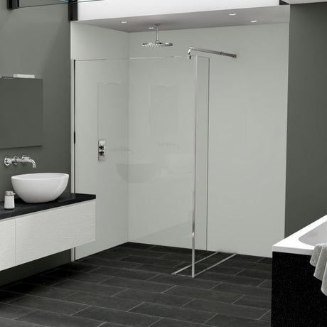 Nuance Postformed Polyurethane Arctic Wall Panel 2420mm High X 1200mm Wide - Gloss - White - 813048