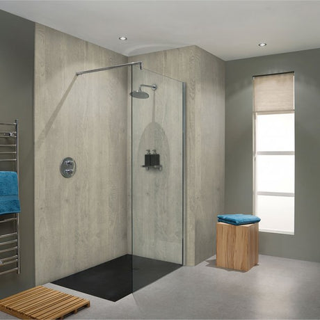 Nuance T&G Polyurethane Riven Chalkwood Wall Panel 2420mm High X 1200mm Wide - 817398