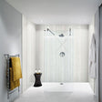 Nuance Postformed Polyurethane Platinum Travertine Wall Panel 2420mm High X 1200mm Wide - Riven - Grey - 813581