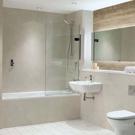 Nuance T&G Polyurethane Quarry Alabaster Wall Panel 2420mm High X 1200mm Wide - Beige - 817480