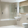 Nuance Postformed Polyurethane Quarry Alabaster Wall Panel 2420mm High X 1200mm Wide - Beige - 813628