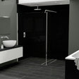 Nuance Finishing Modern Postformed Black Quartz Wall Panel 2420mm High X 160mm Wide - Gloss Black - 816063
