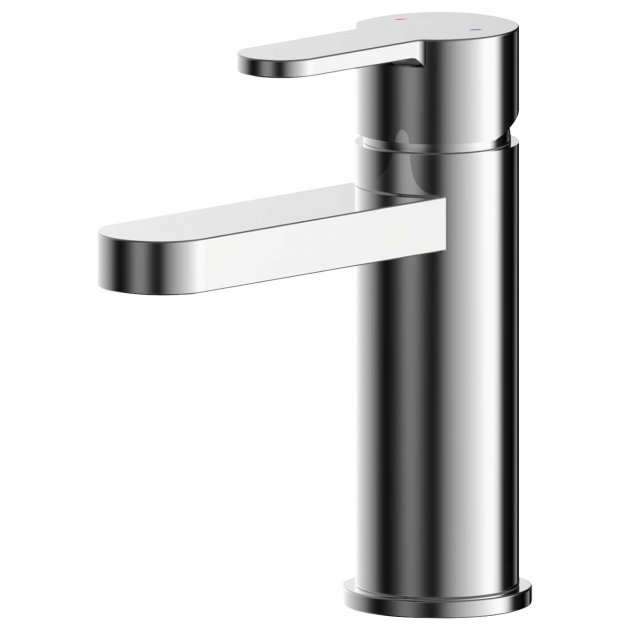 Nuie Arvan Push Button Waste Mono Basin Mixer Tap - Chrome - ARV305
