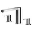 Nuie Arvan Deck Mounted 3-Hole Deck Bath Filler Tap - Chrome - ARV333