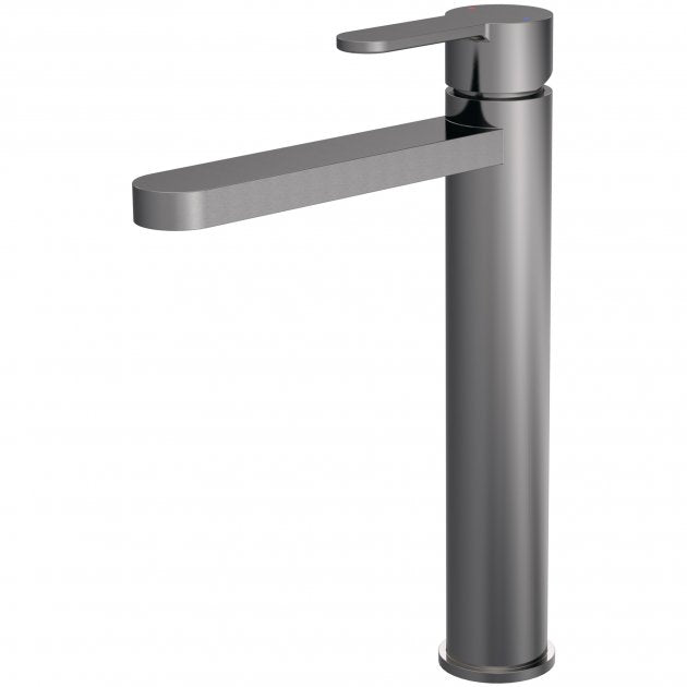 Nuie Arvan Tall Mono Basin Mixer Tap - Brushed Gun Metal - ARV770