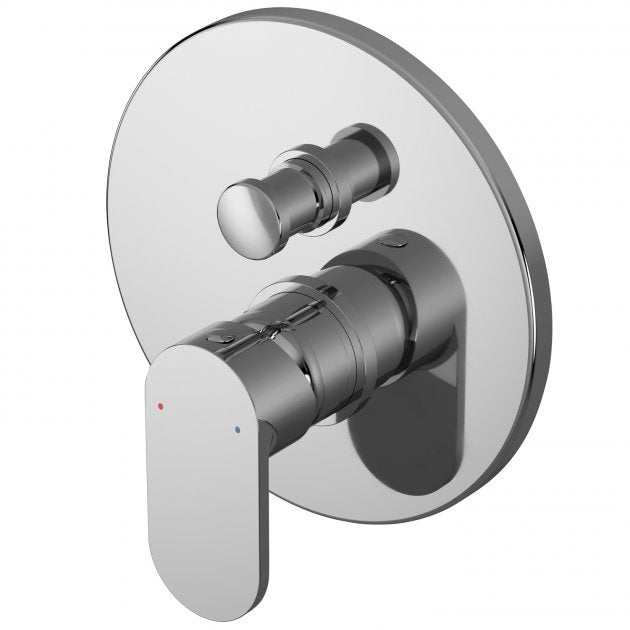 Nuie Binsey Single Handle Manual Concealed Shower Valve with Diverter in chrome finish