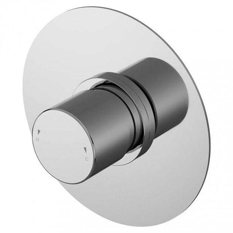 Nuie Binsey Temperature Control chrome thermostatic shower valve with sleek modern design