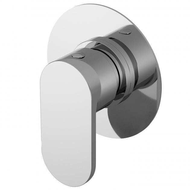 Nuie Binsey Modern Concealed Diverter Valve in chrome finish with sleek, minimalist design for smooth water flow control and concealed installation.
