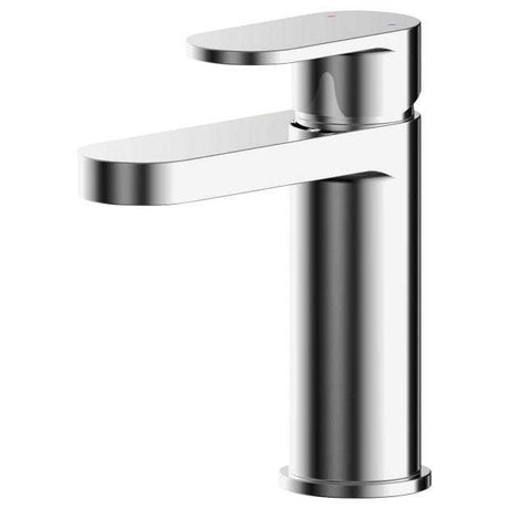 Nuie Binsey Mini Mono Basin Mixer Tap with Push Button Waste - Chrome - BIN315
