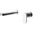 Nuie Binsey Wall Mounted 2-Hole  Basin Mixer Tap without Plate - Chrome - BIN381