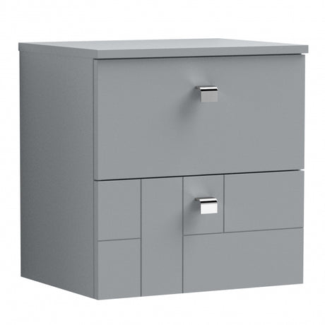 Nuie Wall Hung Worktop 500mm - Satin Grey - MWT250
