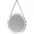 Nuie Salana 600mm Diameter Round LED Bathroom Mirror with Touch Sensor - Chrome - LQ713