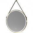 Nuie Salana 800mm Diameter Round LED Bathroom Mirror with Touch Sensor - Brushed Brass - LQ722