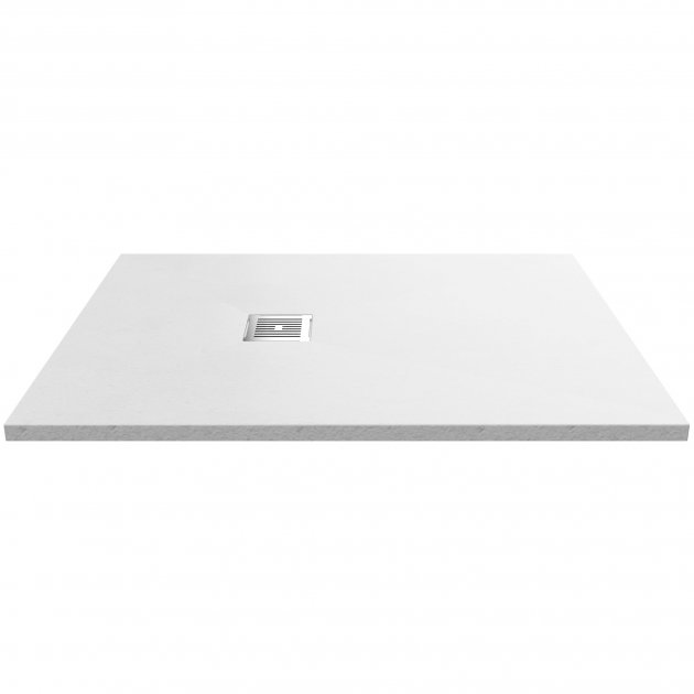 Nuie Slimline Slate 1200mm x 900mm Rectangular Shower Tray - White - NLT61024