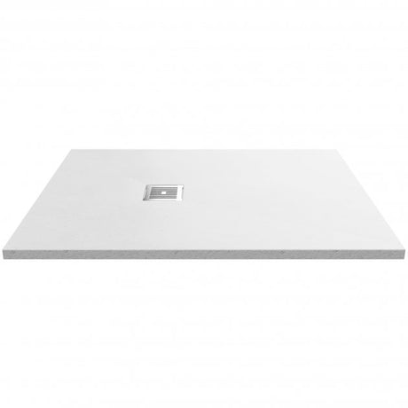 Nuie Slimline Slate 1200mm x 900mm Rectangular Shower Tray - White - NLT61024