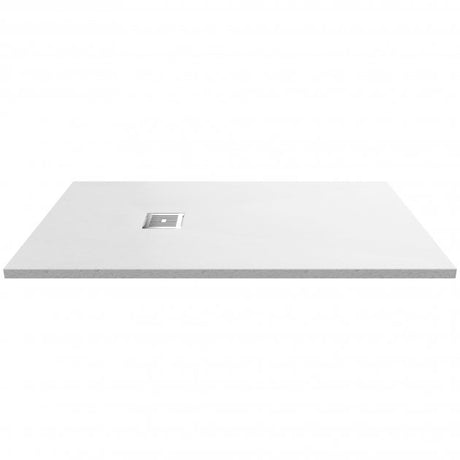 Nuie Slimline Slate 1400mm x 800mm Rectangular Shower Tray - White - NLT61033