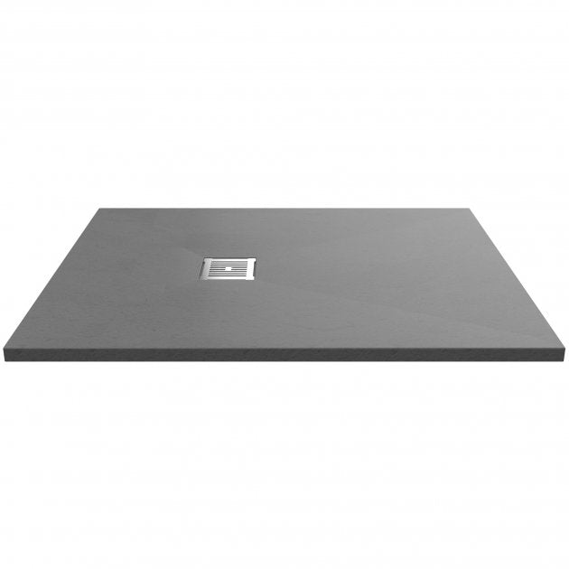 Nuie Slimline Slate 1200mm x 900mm Rectangular Shower Tray - Grey - NLT71024