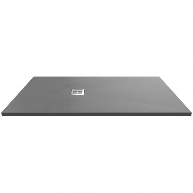 Nuie Slimline 1600mm x 900mm Slate Rectangular Shower Tray - Grey - NLT71054