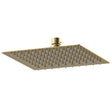 Nuie Square Modern Fixed Shower Head 200mm x 200mm - Brushed Brass - A8088