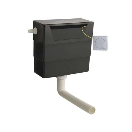 Nuie Dual Flush Cistern Front and Top Access Concealed Toilet with Chrome Flush Plate - XTY6M01