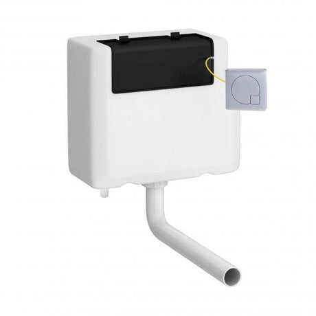 Nuie Universal Access Concealed Square Chrome  Flush Plate Toilet Cistern - XTY8M01B