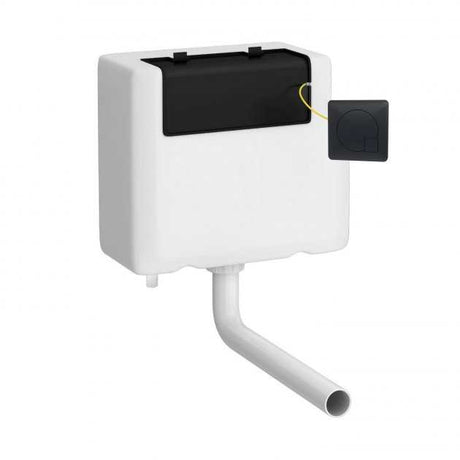Nuie Universal Access Concealed Square Black Flush Plate Toilet Cistern - XTY8M02B