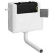 Nuie Universal Access Dual Flush Concealed WC Cistern with Brushed Gun Metal Flush Plate - White - XTY8M04