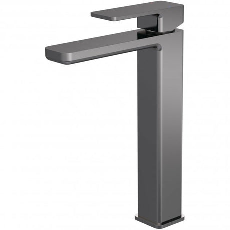 Nuie Windon Tall Mono Basin Mixer Tap - Brushed Gun Metal - WIN770