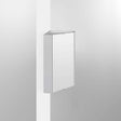 Nuie Mayford Corner Mirrored Bathroom Cabinet 459mm Wide - White - NVC