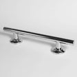 Nymas NymaPRO Contemporary Nylon Flanged Straight Grab Rail 480mm Length - Polished - 310048/SP