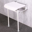 Nymas NymaPRO Compact Padded Hinged Shower Seat with Legs - White - B-214PCW