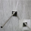 Nymas NymaPRO Premium Friction Single Arm Hinged Grab Rail with Concealed Fixings 800mm Length - Satin - 310480C/SS