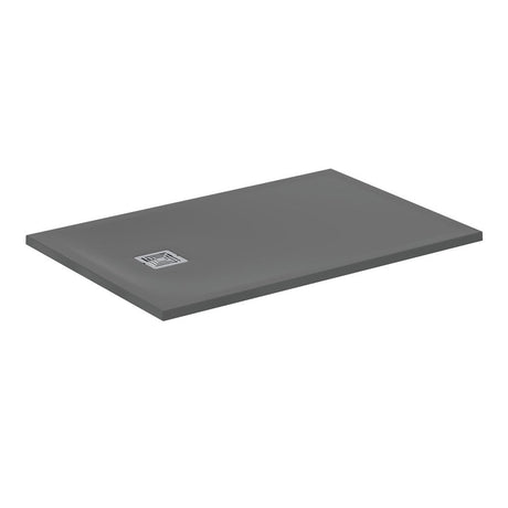Ideal Standard Ultra Flat S + 1200 x 800mm Shower Tray - Concrete Grey - T5594FS - TAP 'N' SHOWER
