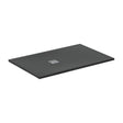 Ideal Standard Ultra Flat S + 1400 x 900mm Shower Tray - Jet Black - T5598FV - TAP 'N' SHOWER