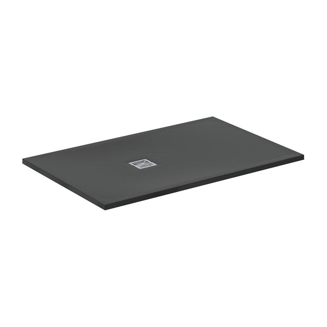 Ideal Standard Ultra Flat S + 1400 x 900mm Shower Tray - Jet Black - T5598FV - TAP 'N' SHOWER