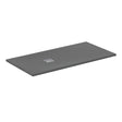 Ideal Standard Ultra Flat S + 1600 x 800mm Shower Tray - Concrete Grey - T5602FS - TAP 'N' SHOWER