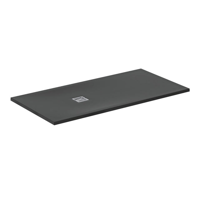 Ideal Standard Ultra Flat S + 1600 x 800mm Shower Tray - Jet Black - T5602FV - TAP 'N' SHOWER