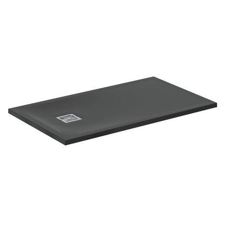 Ideal Standard Ultra Flat S + 1200 x 700mm Shower Tray - Jet Black - T5603FV - TAP 'N' SHOWER