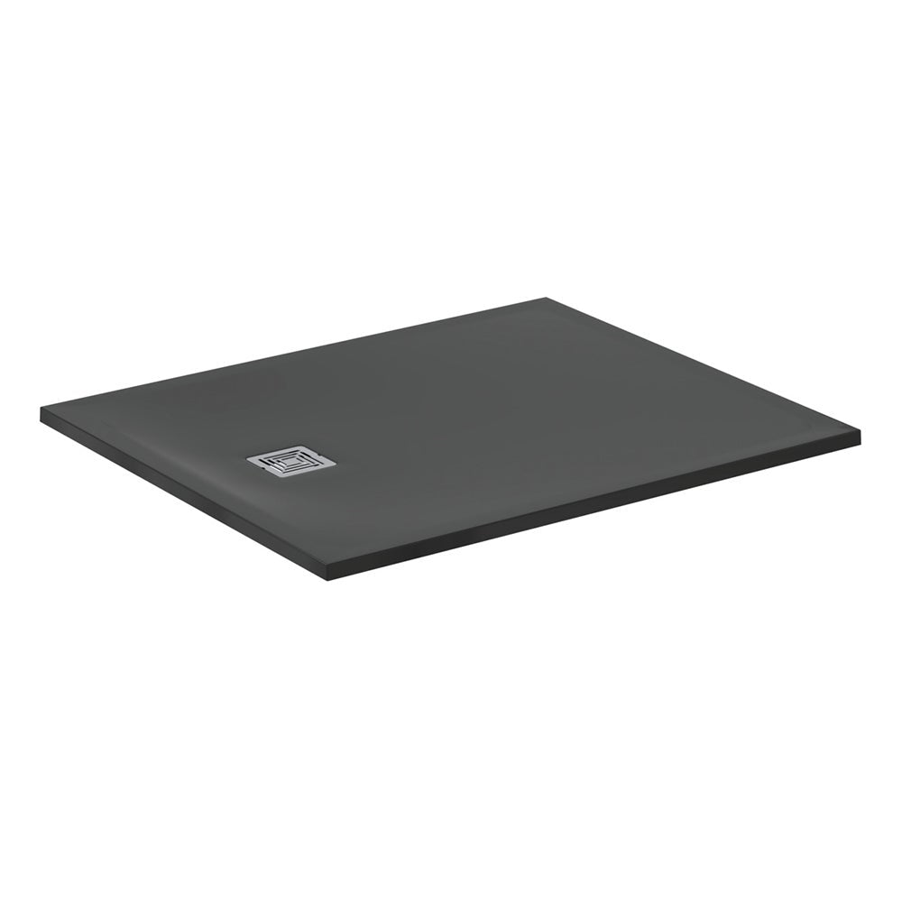 Ideal Standard Ultra Flat S + 1200 x 100mm Shower Tray - Jet Black - T5605FV - TAP 'N' SHOWER
