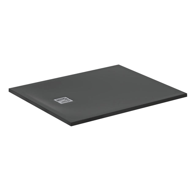 Ideal Standard Ultra Flat S + 1200 x 100mm Shower Tray - Jet Black - T5605FV - TAP 'N' SHOWER
